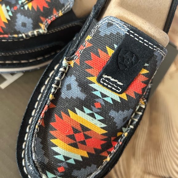 Ariat Cruiser Black Suede/ Deepest Aztec - Picture 2 of 9